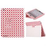 Glittery Dog Pattern etui til iPad 2/3 (R�d)